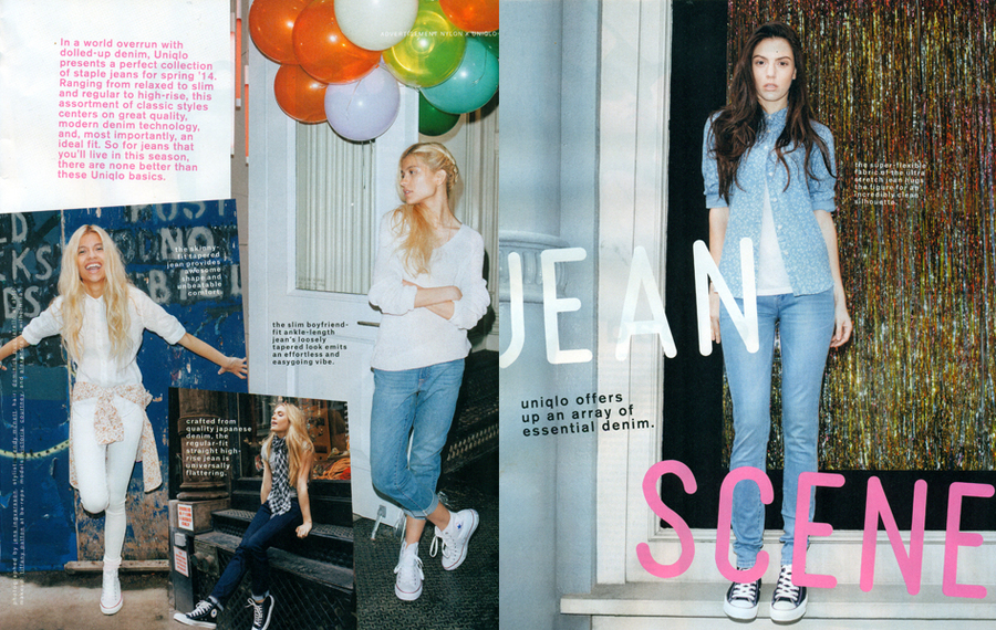 UNIQLO and NYLON advertorial

